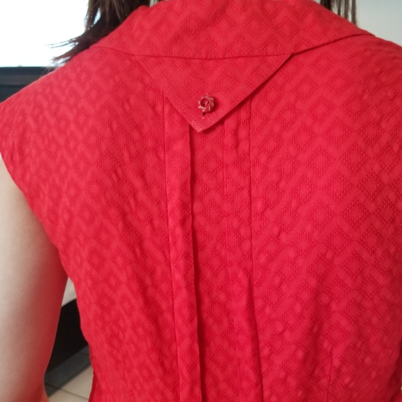 Anthropologie Red Postmark Hi-Lo dress, size 00 - Picture 5 of 6